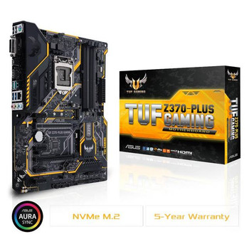 Asus TUF Z370 PLUS GAMING LGA1151/ Intel Z370/ DDR4/ CrossFireX/ SATA3&USB3.1/ M.2/ A&GbE/ ATX Motherboard