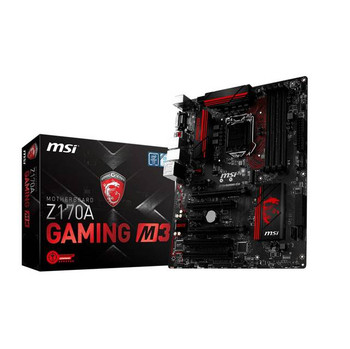 MSI Z170A GAMING M3 LGA1151/ Intel Z170/ DDR4/ 2-Way CrossFireX/ SATA3&USB3.1/ M.2&SATA Express/ A&GbE/ ATX Motherboard