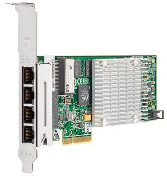 491176-001 - HP NC375T PCI-Express Quad Port 10/100/1000Base-T Low Profile GigaBit Server Adapter Network Interface Card (NIC)