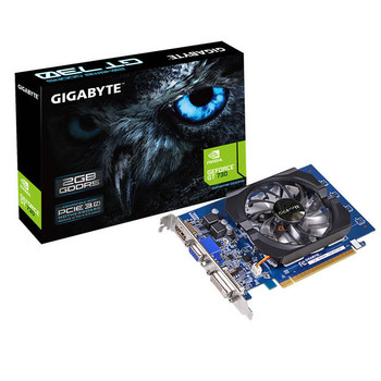 GIGABYTE NVIDIA GeForce GT 730 2GB GDDR5 VGA/DVI/HDMI PCI-Express Video Card GIGABYTE NVIDIA GeForce GT 730 2GB GDDR5 VGA/DVI/HDMI PCI-Express Video Card