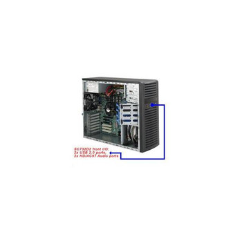 Supermicro SuperChassis CSE-732D2-500B 500W Mid-Tower Server Chassis (Black) Supermicro SuperChassis CSE-732D2-500B 500W Mid-Tower Server Chassis (Black)