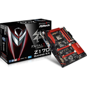 ASRock FATAL1TY Z170 GAMING K4 LGA1151/ Intel Z170/ DDR4/ Quad CrossFireX/ SATA3&USB3.0/ M.2&SATA Express/ A&GbE/ ATX Motherboard ASRock FATAL1TY Z170 GAMING K4 LGA1151/ Intel Z170/ DDR4/ Quad CrossFireX/ SATA3&USB3.0/ M.2&SATA Express/ A&GbE/ ATX Motherboard