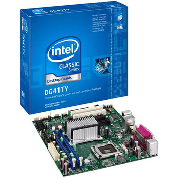 DG41TY - Intel DG41TY Desktop Motherboard Socket LGA-775 1333MHz FSB micro ATX (Refurbished) DG41TY - Intel DG41TY Desktop Motherboard Socket LGA-775 1333MHz FSB micro ATX (Refurbished)