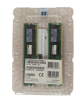 408855-B21 - HP 16GB (2x8GB) 667Mhz PC2-5300 Cl5 ECC Registered Dual Rank DDR2 SDRAM Dimm 240-Pin Memory Kit for Proliant Server Bl260c G5 B 408855-B21 - HP 16GB (2x8GB) 667Mhz PC2-5300 Cl5 ECC Registered Dual Rank DDR2 SDRAM Dimm 240-Pin Memory Kit for Proliant Server Bl260c G5 B