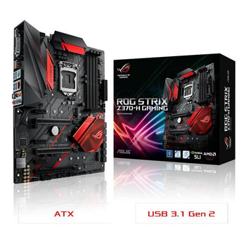 Asus STRIX Z370-H GAMING LGA1151/ Intel Z370/ DDR4/ 2-Way CrossFireX & 2-Way SLI/ SATA3&USB3.1/ M.2/ A&GbE/ ATX Motherboard