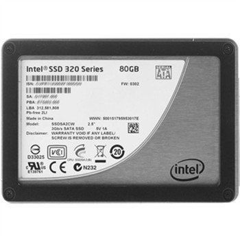 SSDSA2CW080G301 - Intel 320 Series 80GB SATA 3Gbps 2.5-inch MLC NAND Flash Solid State Drive SSDSA2CW080G301 - Intel 320 Series 80GB SATA 3Gbps 2.5-inch MLC NAND Flash Solid State Drive