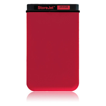 TS250GSJ25M-R - Transcend StoreJet 250 GB 2.5 External Hard Drive - USB 2.0