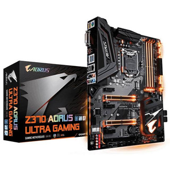 GIGABYTE Z370 AORUS ULTRA GAMING LGA1151/ Intel Z370/ DDR4/ Quad CrossFireX & Quad SLI/ SATA3&USB3.1/ M.2/ A&GbE/ ATX Motherboard