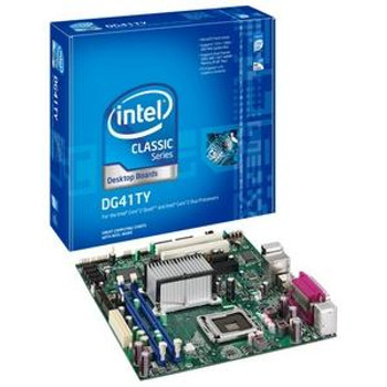BLKDG41TY - Intel DG41TY Desktop Motherboard Socket LGA-775 1333MHz FSB micro ATX (1 x Single Pack) (Refurbished) BLKDG41TY - Intel DG41TY Desktop Motherboard Socket LGA-775 1333MHz FSB micro ATX (1 x Single Pack) (Refurbished)