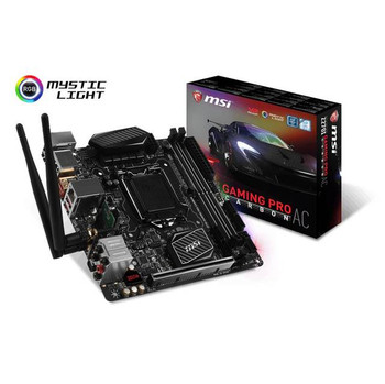 MSI Z270I GAMING PRO CARBON AC LGA1151/ Intel Z270/ DDR4/ SATA3&USB3.1/ M.2/ WiFi/ A&GbE/ Mini-ITX Motherboard