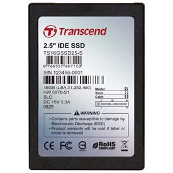 TS16GSSD25S-S - Transcend 16 GB Internal Solid State Drive - 2.5 - SATA/150 TS16GSSD25S-S - Transcend 16 GB Internal Solid State Drive - 2.5 - SATA/150