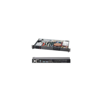 Supermicro CSE-510T-200B 200W Mini 1U Rackmount Server Chassis (Black) Supermicro CSE-510T-200B 200W Mini 1U Rackmount Server Chassis (Black)