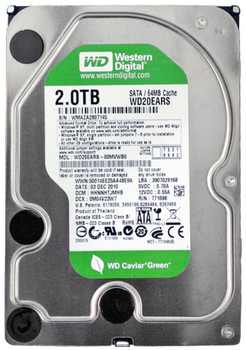 WD20EARS-00MVWB0 - Western Digital Caviar Green 2TB 5400RPM SATA 3Gbps 64MB Cache 3.5-inch Internal Hard Drive (Refurbished) WD20EARS-00MVWB0 - Western Digital Caviar Green 2TB 5400RPM SATA 3Gbps 64MB Cache 3.5-inch Internal Hard Drive (Refurbished)
