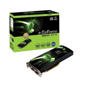 512-P3-N871-TR - EVGA nVidia GeForce 9800GTX 512MB 256-Bit GDDR3 675MHz PCI Express Dual DVI Video Graphics Card 512-P3-N871-TR - EVGA nVidia GeForce 9800GTX 512MB 256-Bit GDDR3 675MHz PCI Express Dual DVI Video Graphics Card