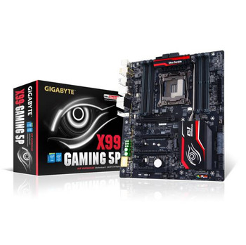 GIGABYTE GA-X99-GAMING 5P LGA2011-v3/ Intel X99/ DDR4/ 4-Way CrossFireX & SLI/ SATA3&USB3.0/ M.2&SATA Express/ A&2GbE/ EATX Motherboard GIGABYTE GA-X99-GAMING 5P LGA2011-v3/ Intel X99/ DDR4/ 4-Way CrossFireX & SLI/ SATA3&USB3.0/ M.2&SATA Express/ A&2GbE/ EATX Motherboard