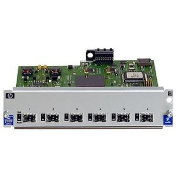 J4893A#ABA - HP ProCurve Switch 4104GL/4108GL Mini-GBIC Ethernet Module 6 Open Transceiver Slots J4893A#ABA - HP ProCurve Switch 4104GL/4108GL Mini-GBIC Ethernet Module 6 Open Transceiver Slots