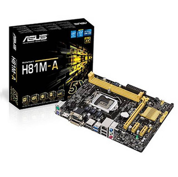 Asus H81M-A LGA1150/ Intel H81/ DDR3/ SATA3&USB3.0/ A&GbE/ MicroATX Motherboard Asus H81M-A LGA1150/ Intel H81/ DDR3/ SATA3&USB3.0/ A&GbE/ MicroATX Motherboard