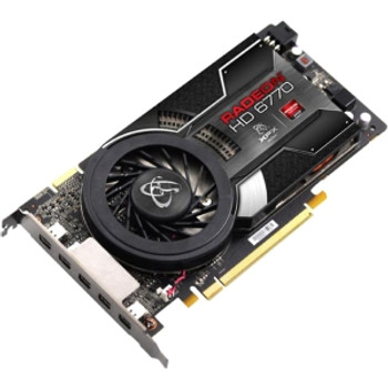 HD-677X-Z5F3 - XFX Radeon HD6770 1GB DDR5 128-Bit PCI Express 2.1 x16 VGA/ DVI/ HDMI 5x Mini DisplayPort Video Graphics Card HD-677X-Z5F3 - XFX Radeon HD6770 1GB DDR5 128-Bit PCI Express 2.1 x16 VGA/ DVI/ HDMI 5x Mini DisplayPort Video Graphics Card
