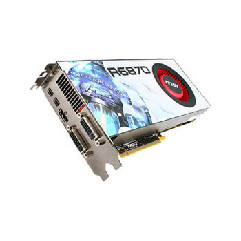 R6870-2PM2D1GD5-A1 - MSI Radeon HD 6870 1GB DDR5 256-Bit PCI Express 2.1 x16 Dual DVI-I/ HDMI/ 2x Mini DisplayPort HDCP Support Video Graphics Card