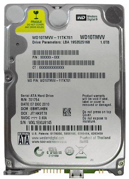 WD10TMVV - Western Digital 1TB 5400RPM USB 2.0 8MB Cache 2.5-inch Internal Hard Drive (Refurbished) WD10TMVV - Western Digital 1TB 5400RPM USB 2.0 8MB Cache 2.5-inch Internal Hard Drive (Refurbished)