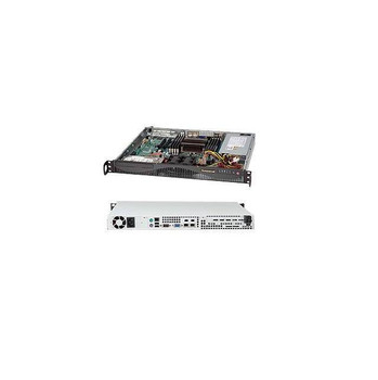 Supermicro SuperChassis CSE-512F-441B 440W/480W Mini 1U Rackmount Server Chassis (Black) Supermicro SuperChassis CSE-512F-441B 440W/480W Mini 1U Rackmount Server Chassis (Black)