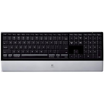920-001153 - Logitech diNovo Mac Edition Cordless Keyboard USB Piano Black 920-001153 - Logitech diNovo Mac Edition Cordless Keyboard USB Piano Black
