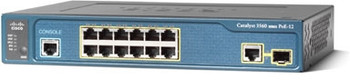 WS-C3560-12PC-S - Cisco 12 Ethernet 10/100 Ports and 1 Dual-Purpose 10/100/1000 and SFP-Port Catalyst Switch WS-C3560-12PC-S - Cisco 12 Ethernet 10/100 Ports and 1 Dual-Purpose 10/100/1000 and SFP-Port Catalyst Switch