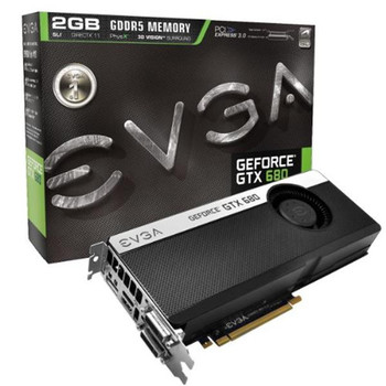 02G-P4-2681-KR - EVGA GeForce GTX 680 2GB 256-Bit GDDR5 PCI Express 3.0 x16 Dual DVI/ HDMI/ DisplayPort/ Ready SLI Video Graphics Card 02G-P4-2681-KR - EVGA GeForce GTX 680 2GB 256-Bit GDDR5 PCI Express 3.0 x16 Dual DVI/ HDMI/ DisplayPort/ Ready SLI Video Graphics Card