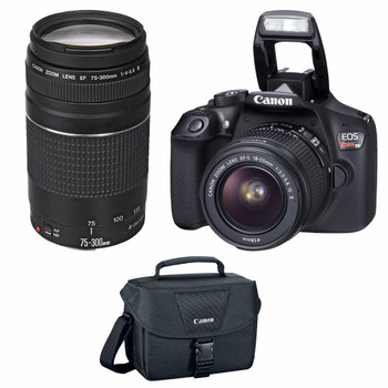 Canon EOS Rebel T6 EF-S 18-55mm + EF 75-300mm Double Zoom Kit Canon EOS Rebel T6 EF-S 18-55mm + EF 75-300mm Double Zoom Kit