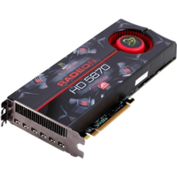 HD-587A-CNF9 - XFX Radeon HD 5870 2GB 256-Bit GDDR5 PCI Express 2.1 x16 HDCP Ready/ CrossFireX Support Eyefinity 6 Edition Video Graphics Card