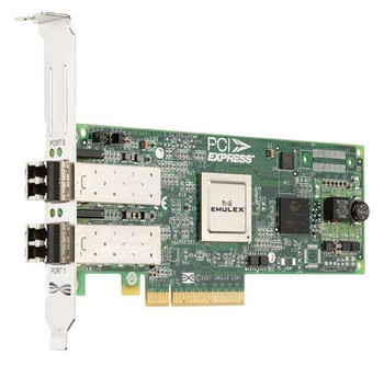 LPE12002 - Emulex LIGHTPULSE 8GB Dual Channel PCI Express Fibre Channel Host Bus Adapter with Standard Bracket Card LPE12002 - Emulex LIGHTPULSE 8GB Dual Channel PCI Express Fibre Channel Host Bus Adapter with Standard Bracket Card