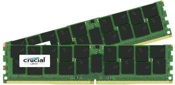 CT6236784 - Crucial 64GB Kit (2 X 32GB) PC4-17000 DDR4-2133MHz ECC Registered CL15 288-Pin Load Reduced DIMM 1.2V Quad Rank Memory for Dell PowerEdge T6
