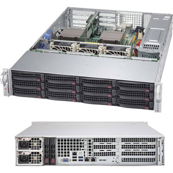 Supermicro SuperChassis CSE-826BAC4-R920WB 920W 2U Rackmount Server Chassis (Black) Supermicro SuperChassis CSE-826BAC4-R920WB 920W 2U Rackmount Server Chassis (Black)