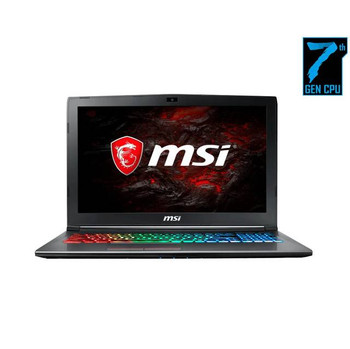 MSI GF62VR 7RF 4K-1029 15.6 inch Intel Core i7-7700HQ 2.8GHz/ 16GB DDR4/ 1TB HDD + 256GB SSD/ GTX 1060/ USB3.1/ Windows 10 Notebook (Black)