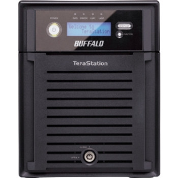 WS-QV8.0TL/R5 - Buffalo TeraStation Pro Quad WSS WS-QVL/R5 Network Storage Server - Intel Atom 1.66 GHz - 8 TB (4 x 2 TB) - RJ-45 Network USB USB