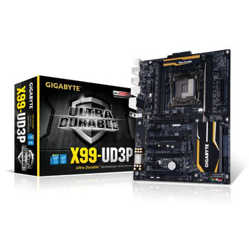 GIGABYTE GA-X99-UD3P LGA2011-v3/ Intel X99/ DDR4/ 4-Way CrossFireX & SLI/ SATA3&USB3.0/ M.2&SATA Express/ A&GbE/ ATX Motherboard GIGABYTE GA-X99-UD3P LGA2011-v3/ Intel X99/ DDR4/ 4-Way CrossFireX & SLI/ SATA3&USB3.0/ M.2&SATA Express/ A&GbE/ ATX Motherboard