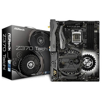 ASRock Z370 TAICHI LGA1151/ Intel Z370/ DDR4/ Quad CrossFireX & Quad SLI/ SATA3&USB3.1/ M.2/ WiFi/ A&2GbE/ ATX Motherboard