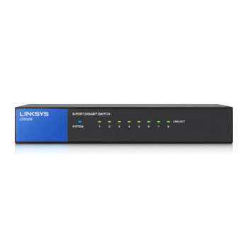 Linksys LGS108 8-Port Desktop Gigabit Switch Linksys LGS108 8-Port Desktop Gigabit Switch