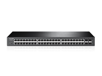 TP-LINK T1600G-52TS (TL-SG2452) Managed network switch L2+ Gigabit Ethernet (10/100/1000) 1U Black