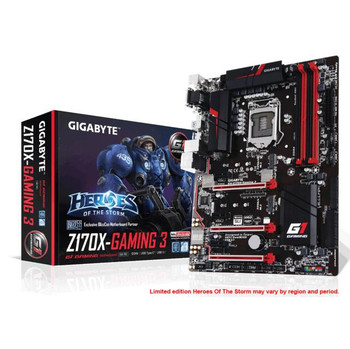 GIGABYTE GA-Z170X-GAMING 3 LGA1151/ Intel Z170/ DDR4/ 3-Way CrossFireX & 2-Way SLI/ SATA3&USB3.1/ M.2&SATA Express/ A&GbE/ ATX Motherboard GIGABYTE GA-Z170X-GAMING 3 LGA1151/ Intel Z170/ DDR4/ 3-Way CrossFireX & 2-Way SLI/ SATA3&USB3.1/ M.2&SATA Express/ A&GbE/ ATX Motherboard