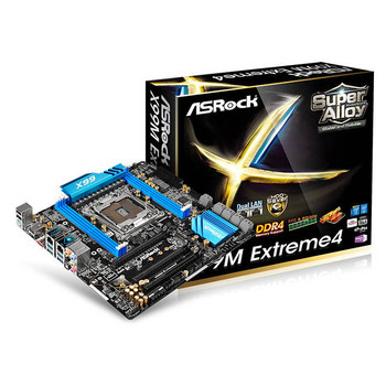 ASRock X99M EXTREME4 LGA2011-v3/ Intel X99/ DDR4/ Quad CrossFireX & Quad SLI/ SATA3&USB3.0/ M.2/ A&2GbE/ MicroATX Motherboard ASRock X99M EXTREME4 LGA2011-v3/ Intel X99/ DDR4/ Quad CrossFireX & Quad SLI/ SATA3&USB3.0/ M.2/ A&2GbE/ MicroATX Motherboard