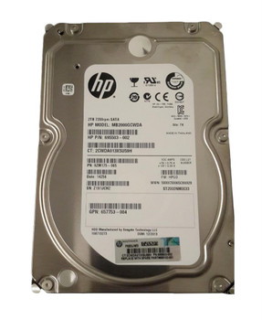 MB2000GCWDA - HP 2TB 7200RPM SATA 6GB/s MidLine 3.5-inch Hard Drive