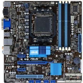 M5A88-M - ASUS AMD 880G/ SB850 Chipset FX/ Phenom II/Athlon II/Sempron 100 Series Processors Support Socket AM3+ micro-ATX Desktop Motherboard (Refurb M5A88-M - ASUS AMD 880G/ SB850 Chipset FX/ Phenom II/Athlon II/Sempron 100 Series Processors Support Socket AM3+ micro-ATX Desktop Motherboard (Refurb