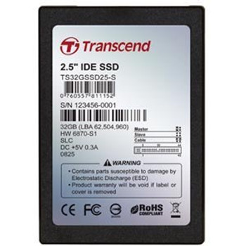TS32GSSD25-M - Transcend 32 GB Internal Solid State Drive - 2.5 - IDE TS32GSSD25-M - Transcend 32 GB Internal Solid State Drive - 2.5 - IDE