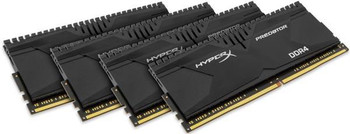 HX430C15PB2K4/16 - Kingston 16GB (4x4GB) PC4-24000 DDR4-3000Mhz SDRAM Cl15 ECC Unbuffered 288-Pin Hyperx Predator Memory Module Kit