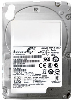 ST900MM0036 - Seagate Savvio 10K.6 900GB 10000RPM SED FIPS 140-2 SAS 6GB/s 2.5-inch 64MB Cache Internal Hard Drive