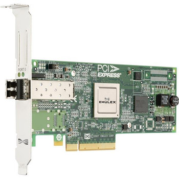 LPE12000 - Emulex LIGHTPULSE 8GB Single Channel PCI Express Fibre Channel Host Bus Adapter with Standard Bracket Card LPE12000 - Emulex LIGHTPULSE 8GB Single Channel PCI Express Fibre Channel Host Bus Adapter with Standard Bracket Card
