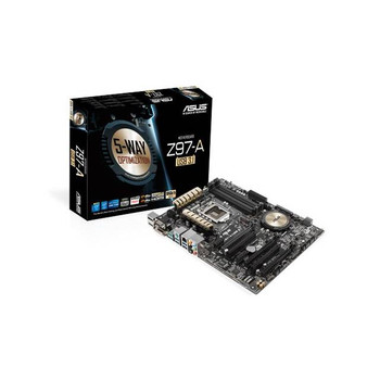 Asus Z97-A/USB 3.1 LGA1150/ Intel Z97/ DDR3/ Quad CrossFireX & Quad SLI/ SATA3&USB3.1/ M.2&SATA Express/ A&GbE/ ATX Motherboard Asus Z97-A/USB 3.1 LGA1150/ Intel Z97/ DDR3/ Quad CrossFireX & Quad SLI/ SATA3&USB3.1/ M.2&SATA Express/ A&GbE/ ATX Motherboard