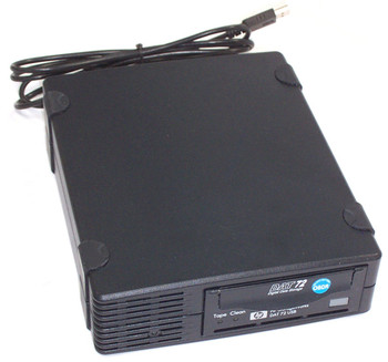 DW027A - HP StorageWorks DAT72 36GB/72GB DDS-4 Hi-Speed USB 5.25-inch External Tape Drive Carbonite DW027A - HP StorageWorks DAT72 36GB/72GB DDS-4 Hi-Speed USB 5.25-inch External Tape Drive Carbonite