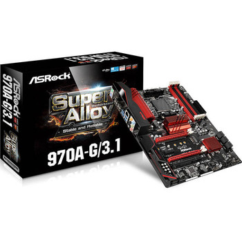 ASRock 970A-G/3.1 Socket AM3+/ AMD 970/ DDR3/ Quad CrossFireX/ SATA3&USB3.1/ M.2/ A&GbE/ ATX Motherboard ASRock 970A-G/3.1 Socket AM3+/ AMD 970/ DDR3/ Quad CrossFireX/ SATA3&USB3.1/ M.2/ A&GbE/ ATX Motherboard